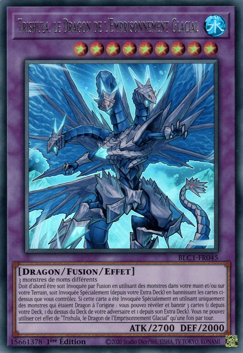 Trishula, le Dragon de l'Emprisonnement Glacial - BLC1-FR045 (Argent)