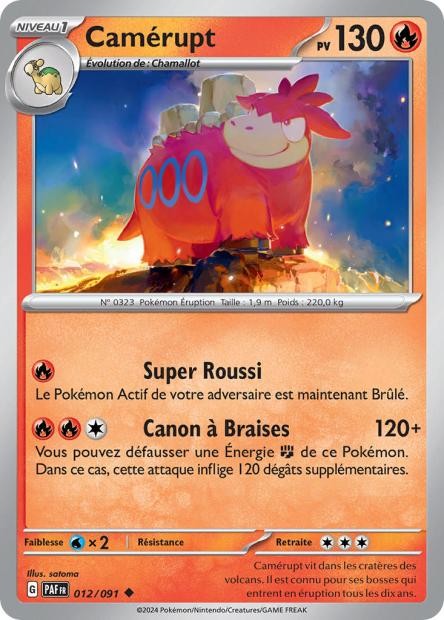 Camérupt - 012/091 - Destinées de Paldea
