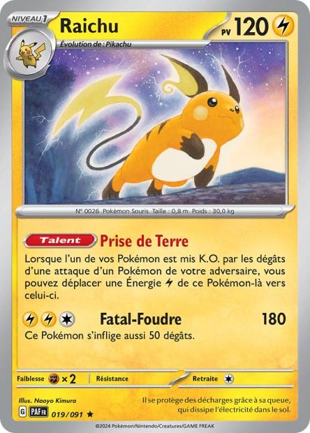 Raichu - 019/091 - Destinées de Paldea