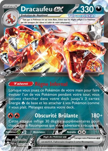 Dracaufeu EX - 054/091 - Destinées de Paldea