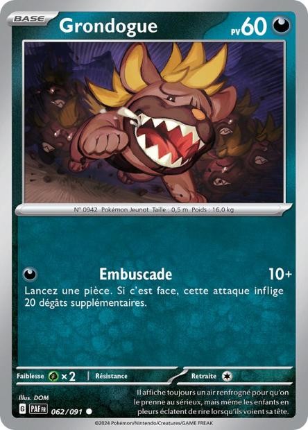 Grondogue - 062/091 - Destinées de Paldea
