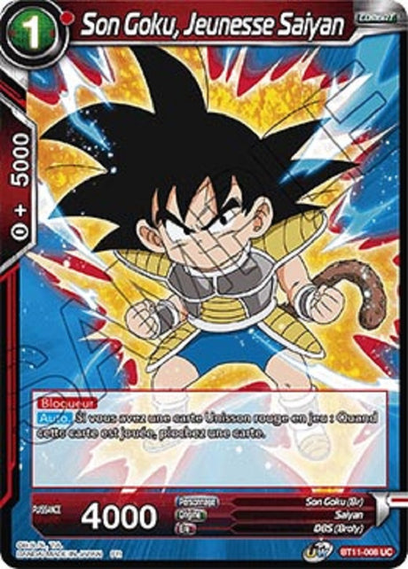 image BT11-008 Son Goku, Jeunesse Saiyan