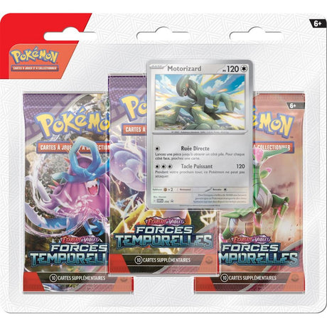 Pokémon - Tri-Pack EV05 / TEF : Ecarlate et Violet 05 - Forces Temporelles - Motorizard