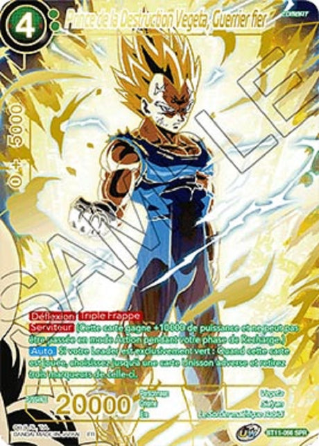 image BT11-066SPR Prince de la Destruction Vegeta, Guerrier fier