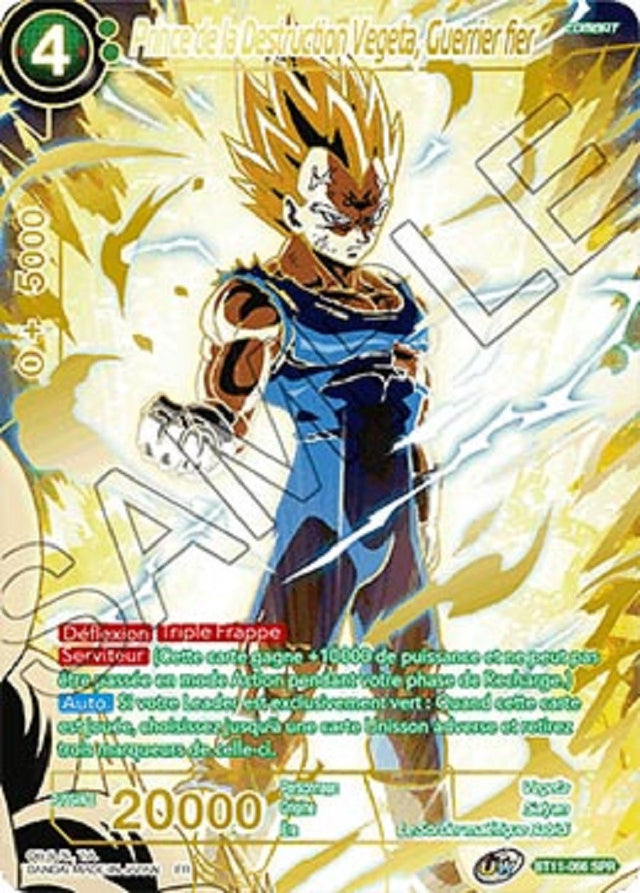 image BT11-066SPR Prince de la Destruction Vegeta, Guerrier fier