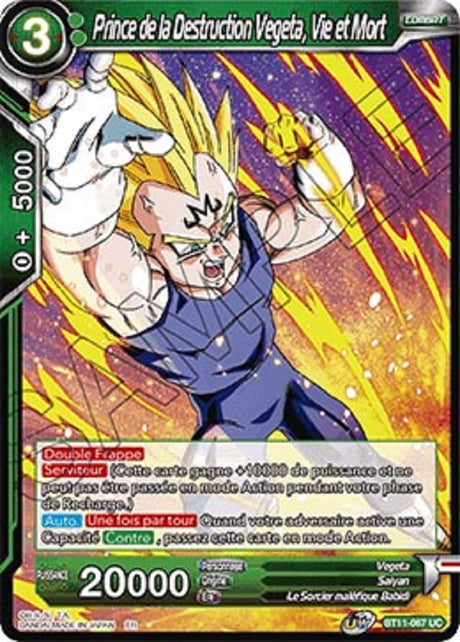 image BT11-067 Prince de la Destruction Vegeta, Vie et Mort