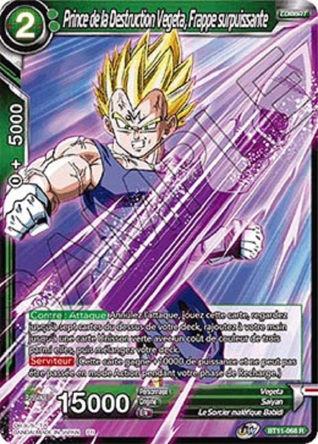 image BT11-068 Prince de la Destruction Vegeta, Frappe surpuissante