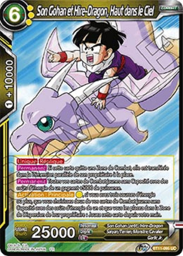 image BT11-095 Son Gohan et Hire-Dragon, Haut dans le Ciel