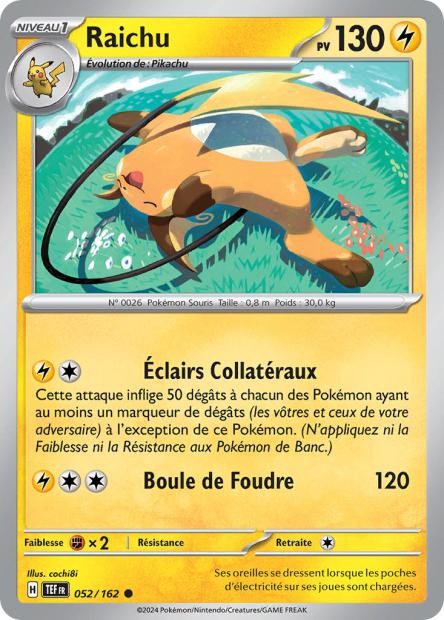Raichu - 052/162 *Reverse*