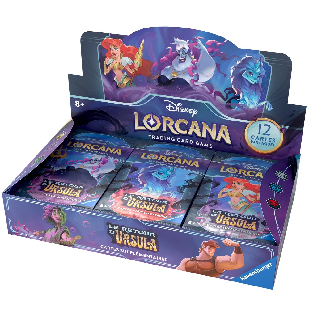 Display Boite de 24 boosters Le Retour d'Ursula - Chapitre 4 - Disney Lorcana
