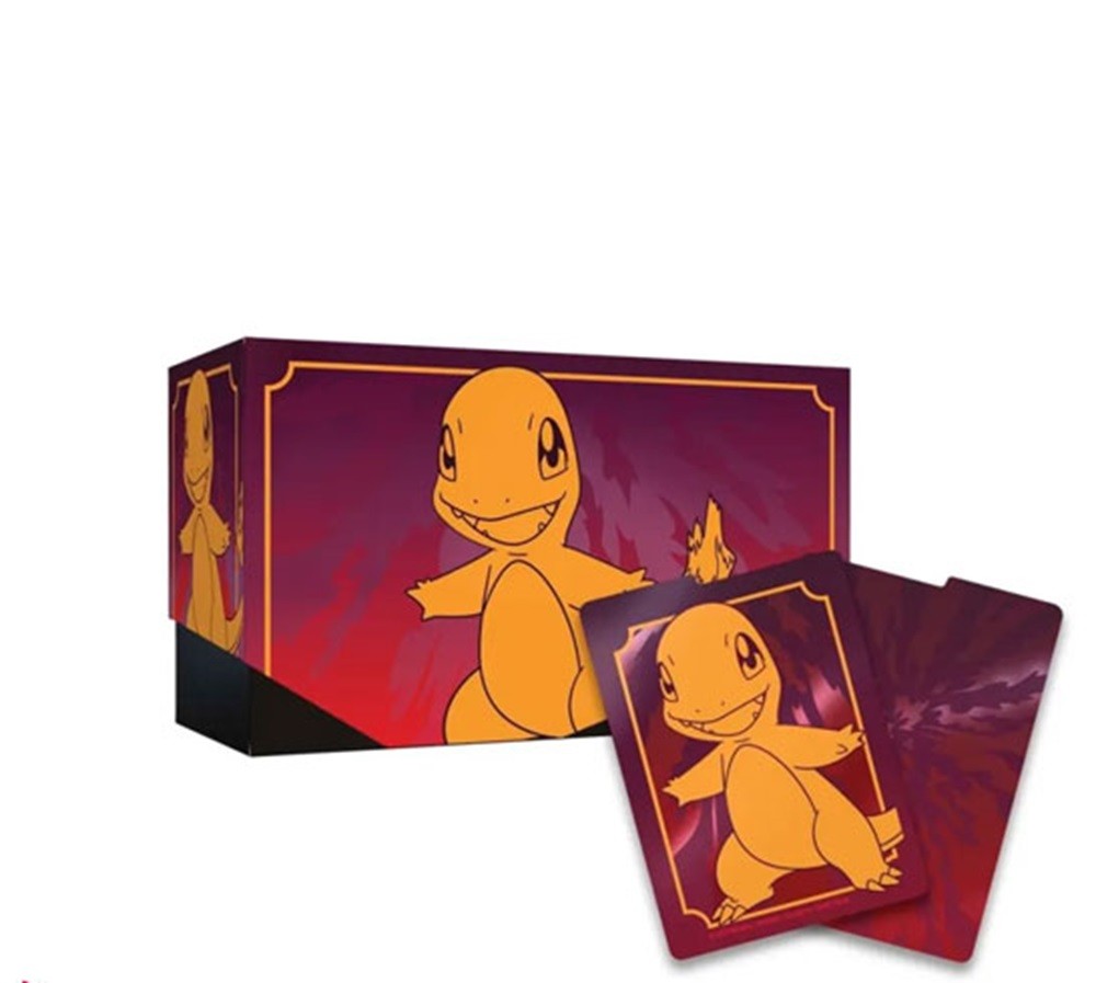 Pokémon - Boite de Rangement - Deck case Salamèche EV03 Flammes Obsidiennes + 4 Séparateurs