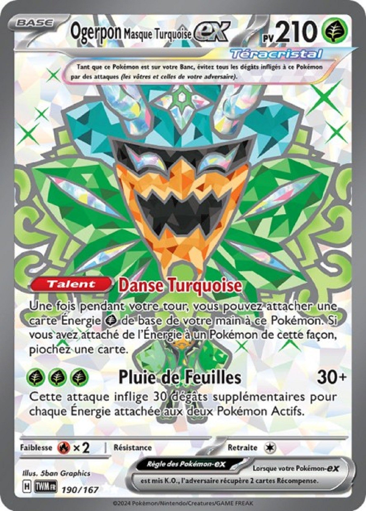 Ogerpon Masque Turquoise ex - 190/167