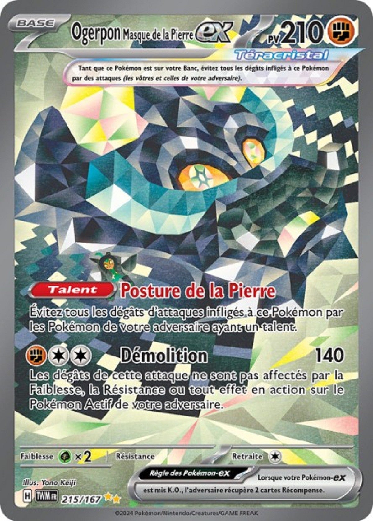 Ogerpon Masque de la Pierre ex - 215/167