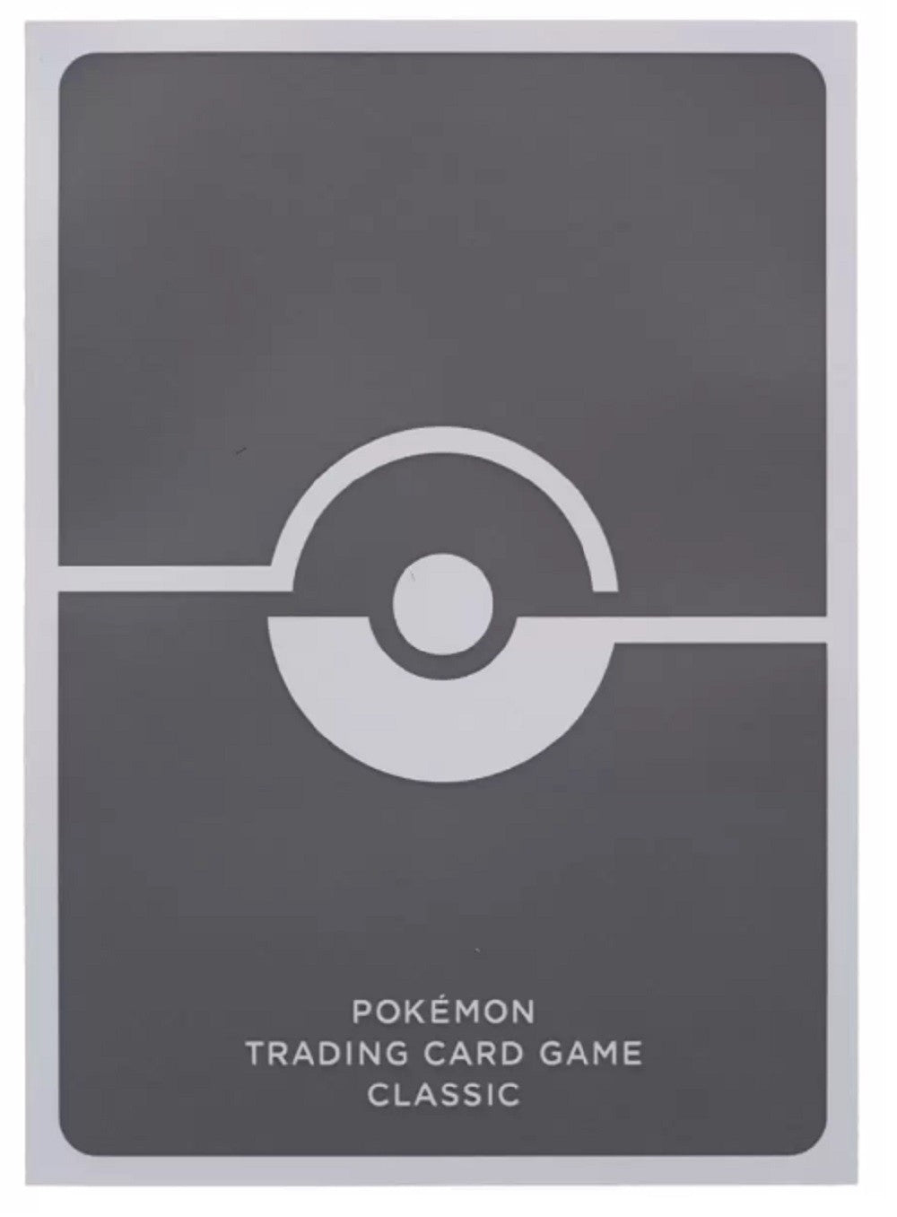 Pokémon TCG - 60 Protège-cartes Standard Pokémon Trading Card Game Classic - Gris Foncé