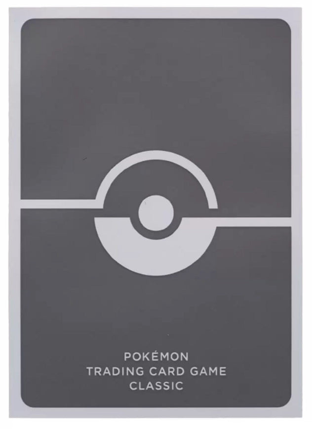 Pokémon TCG - 60 Protège-cartes Standard Pokémon Trading Card Game Classic - Gris Foncé