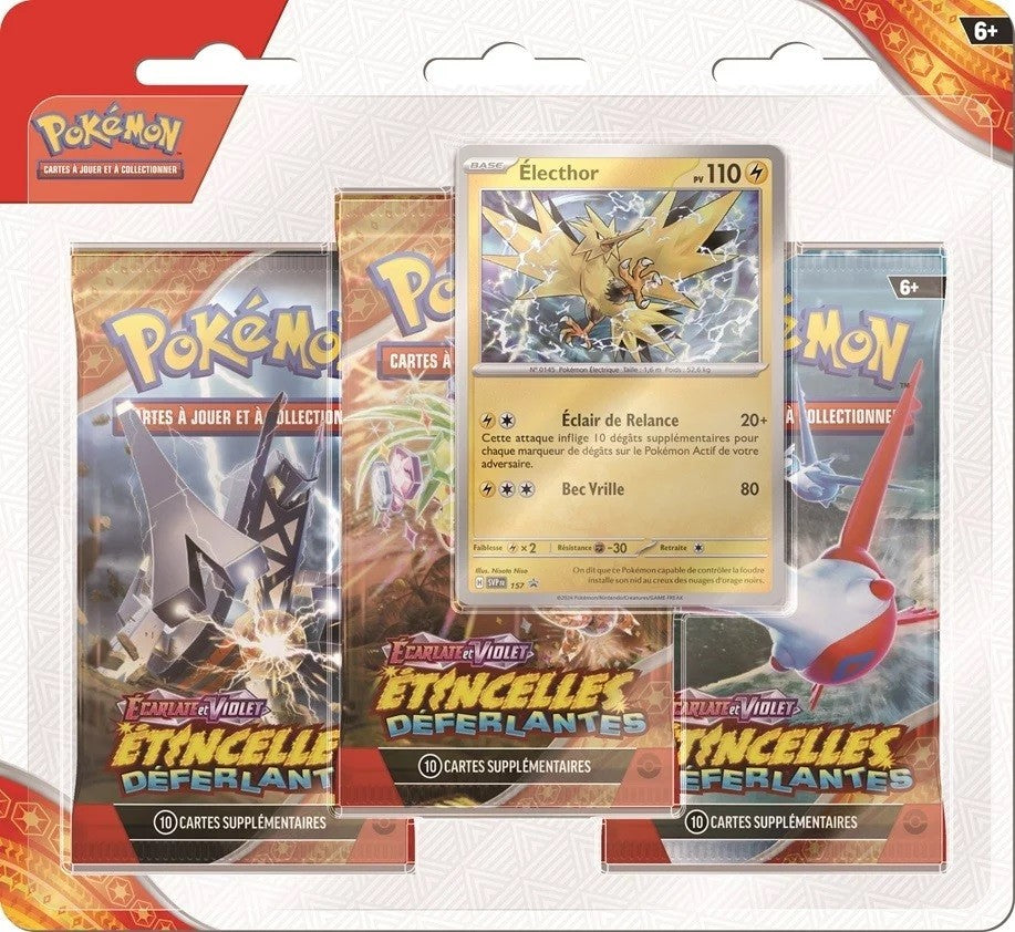Pokémon - Tri-Pack SSP : Écarlate et Violet 08 - Étincelles Déferlantes - Électhor