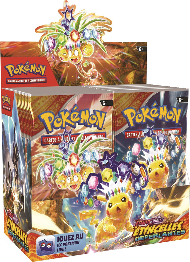 Pokémon - Display / Boîte de 36 Boosters SSP EV08 : Écarlate et Violet 08 - Étincelles Déferlantes