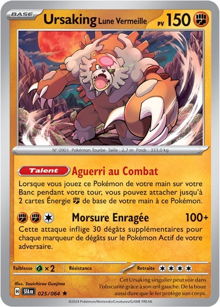 Ursaking Lune Vermeille - 025/064 - Pokémon - Fable Nébuleuse