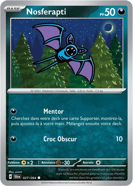 Nosferapti - 027/064 - Pokémon - Fable Nébuleuse