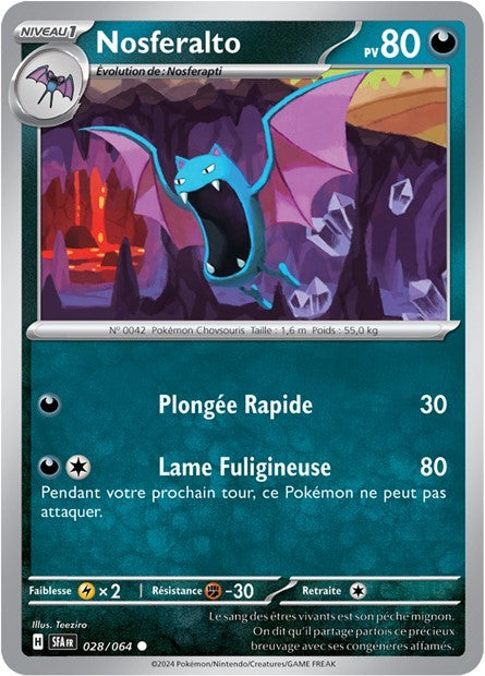 Nosferalto - 028/064 - Pokémon - Fable Nébuleuse