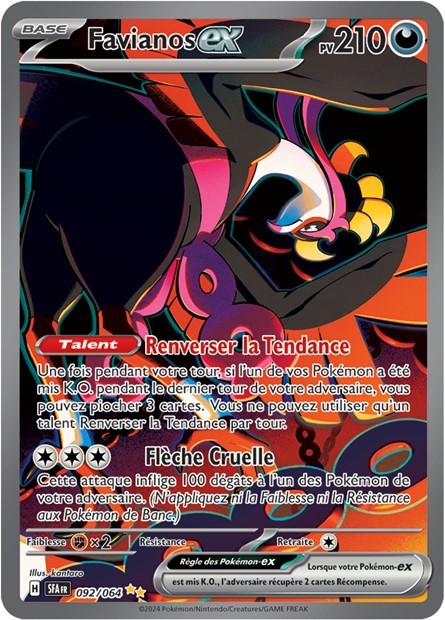 Favianos ex - 092/064 - Pokémon - Fable Nébuleuse
