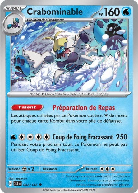 Crabominable - 042/142 - Pokémon - Couronne Stellaire