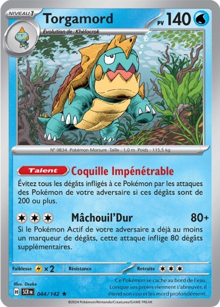 Torgamord - 044/142 - Pokémon - Couronne Stellaire