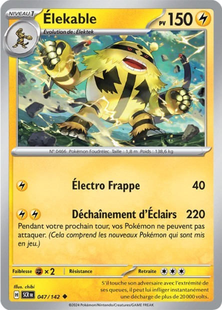 Élekable - 047/142 - Pokémon - Couronne Stellaire