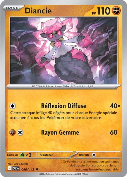 Diancie - 086/142 - Pokémon - Couronne Stellaire