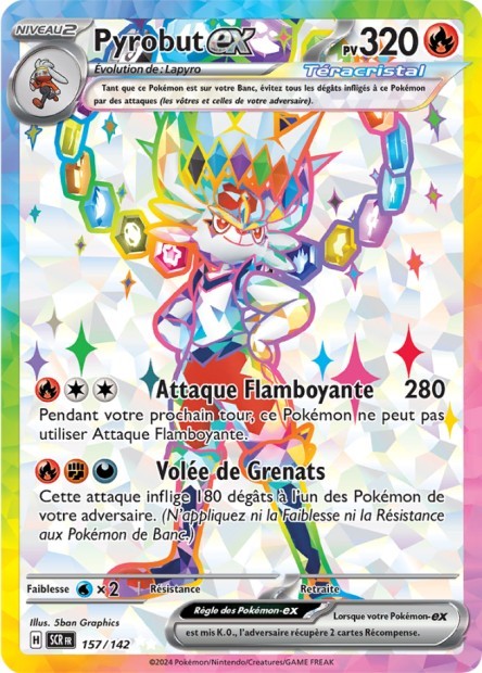 Pyrobut ex - 157/142 - Pokémon - Couronne Stellaire