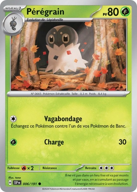 Pérégrain (SSP 006/191) - Carte Pokémon Étincelles Déferlantes EV08