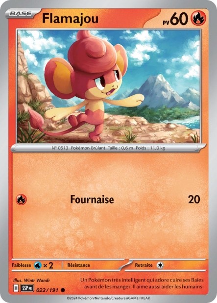 Flamajou (SSP 022/191) - Carte Pokémon Étincelles Déferlantes EV08