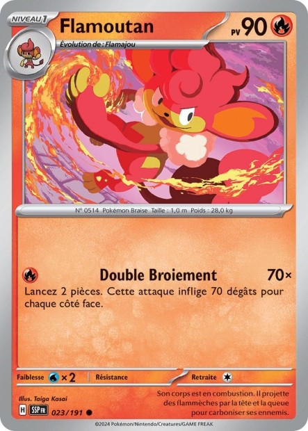 Flamoutan (SSP 023/191) - Carte Pokémon Étincelles Déferlantes EV08