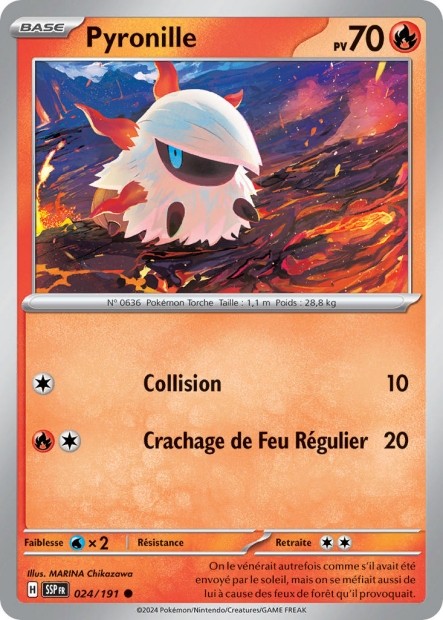 Pyronille (SSP 024/191) - Carte Pokémon Étincelles Déferlantes EV08