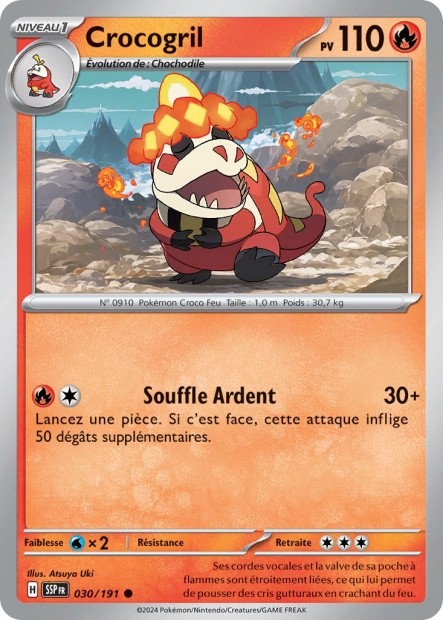 Crocogril (SSP 030/191) - Carte Pokémon Étincelles Déferlantes EV08