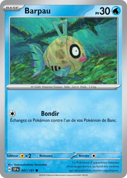 Barpau (SSP 041/191) - Carte Pokémon Étincelles Déferlantes EV08