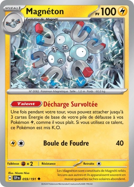 Magnéton (SSP 059/191) - Carte Pokémon Étincelles Déferlantes EV08