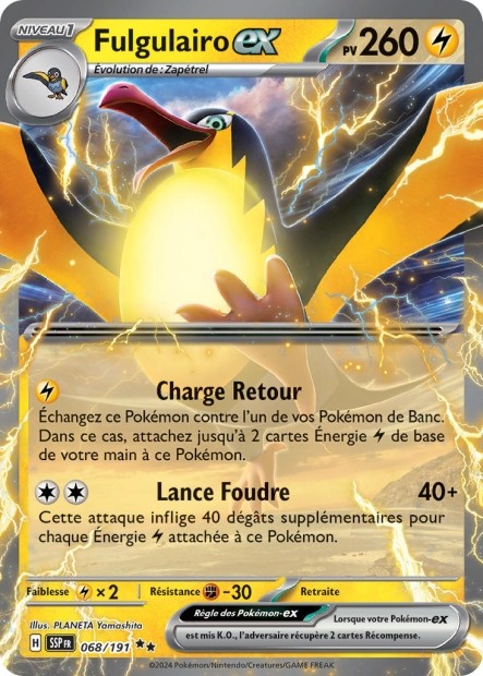Fulgulairo ex (SSP 068/191) - Carte Pokémon Étincelles Déferlantes EV08