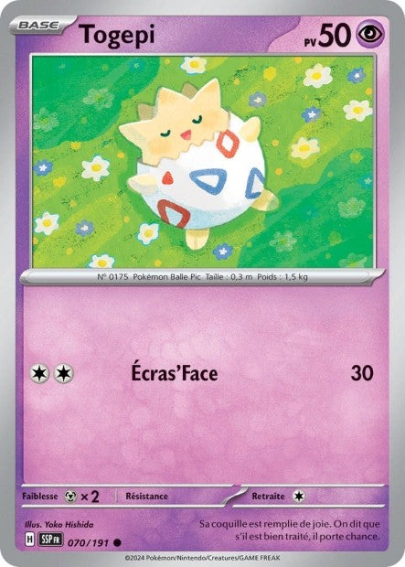 Togepi (SSP 070/191) - Carte Pokémon Étincelles Déferlantes EV08