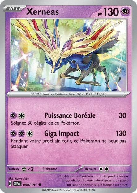 Xerneas (SSP 088/191) - Carte Pokémon Étincelles Déferlantes EV08