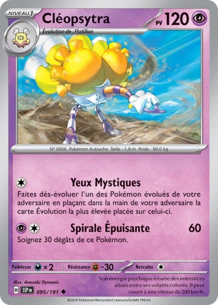 Cléopsytra (SSP 095/191) - Carte Pokémon Étincelles Déferlantes EV08