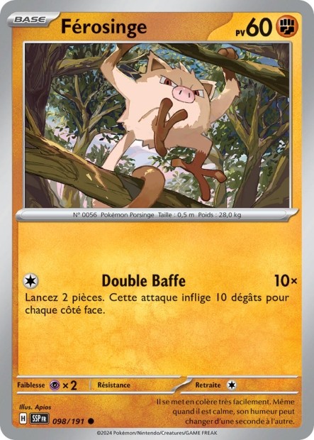 Férosinge (SSP 098/191) - Carte Pokémon Étincelles Déferlantes EV08