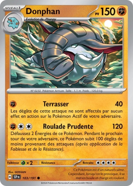 Donphan (SSP 103/191) - Carte Pokémon Étincelles Déferlantes EV08