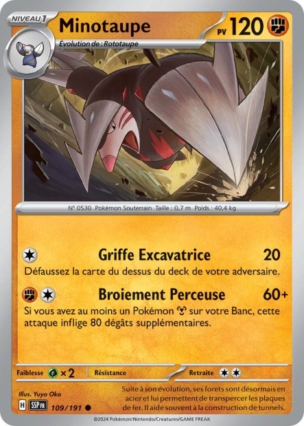 Minotaupe (SSP 109/191) - Carte Pokémon Étincelles Déferlantes EV08