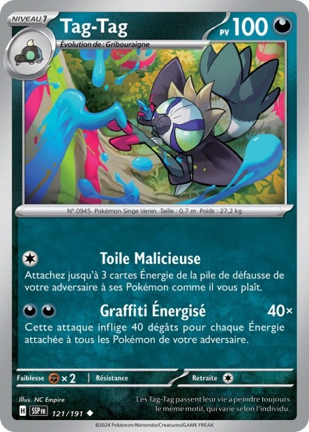 Tag-Tag (SSP 121/191) - Carte Pokémon Étincelles Déferlantes EV08
