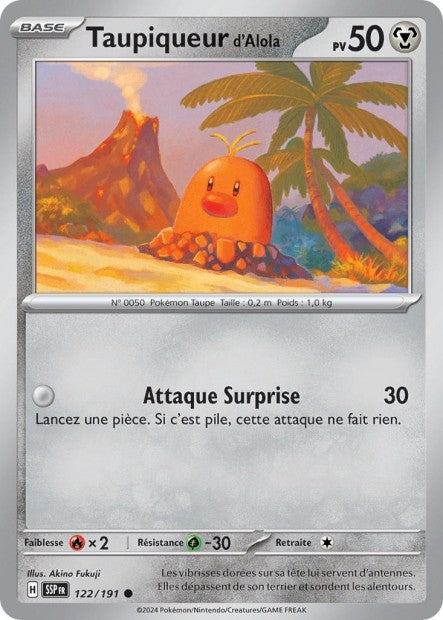 Taupiqueur d'Alola (SSP 122/191) - Carte Pokémon Étincelles Déferlantes EV08