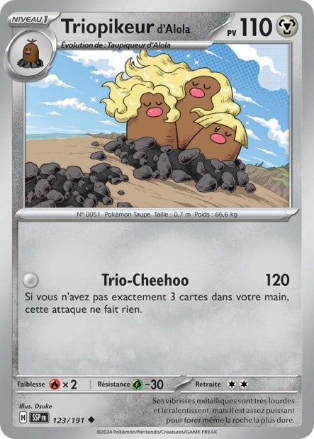 Triopikeur d'Alola (SSP 123/191) - Carte Pokémon Étincelles Déferlantes EV08