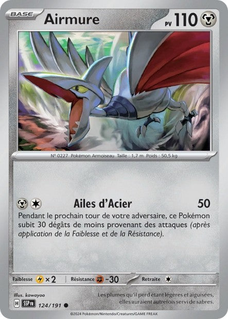 Airmure (SSP 124/191) - Carte Pokémon Étincelles Déferlantes EV08