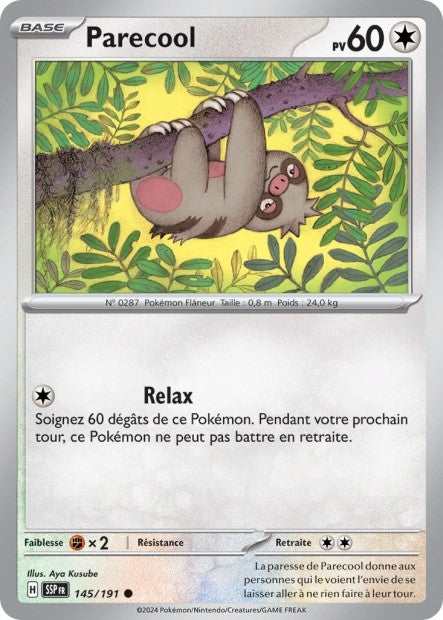 Parecool (SSP 145/191) - Carte Pokémon Étincelles Déferlantes EV08