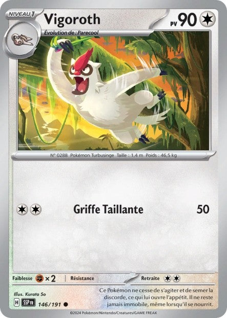 Vigoroth (SSP 146/191) - Carte Pokémon Étincelles Déferlantes EV08